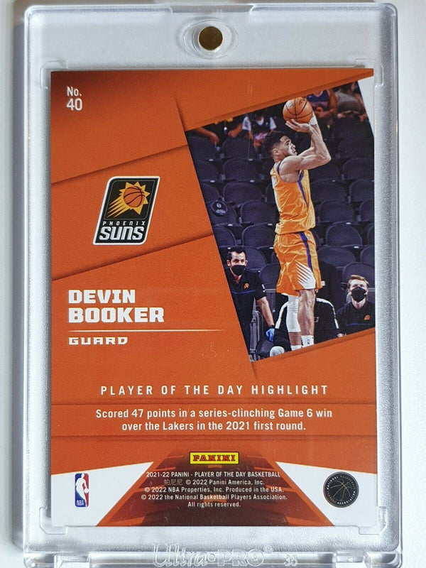 2021 Panini Devin Booker #40 CRACKED ICE /25 Player of the Day - Ready to Grade