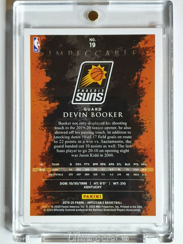 2019 Panini Impeccable Devin Booker #19 GOLD FOIL /49 - Ready to Grade