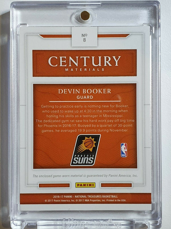 2016 National Treasures Devin Booker #PATCH /99 Game Worn Jersey - Rare