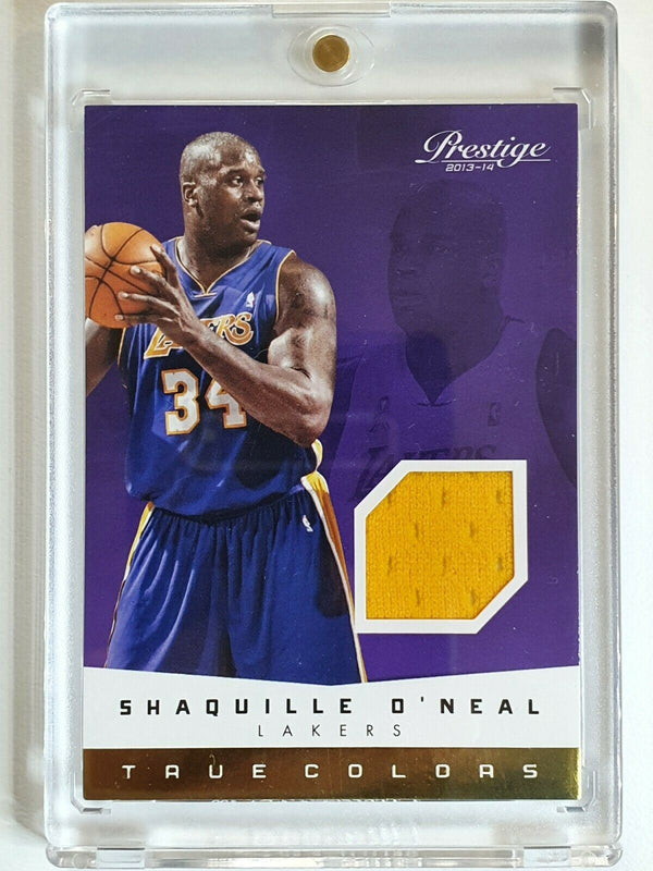 2013 Prestige Shaquille O'Neal #67 #PATCH Game Worn Jersey - Ready to Grade