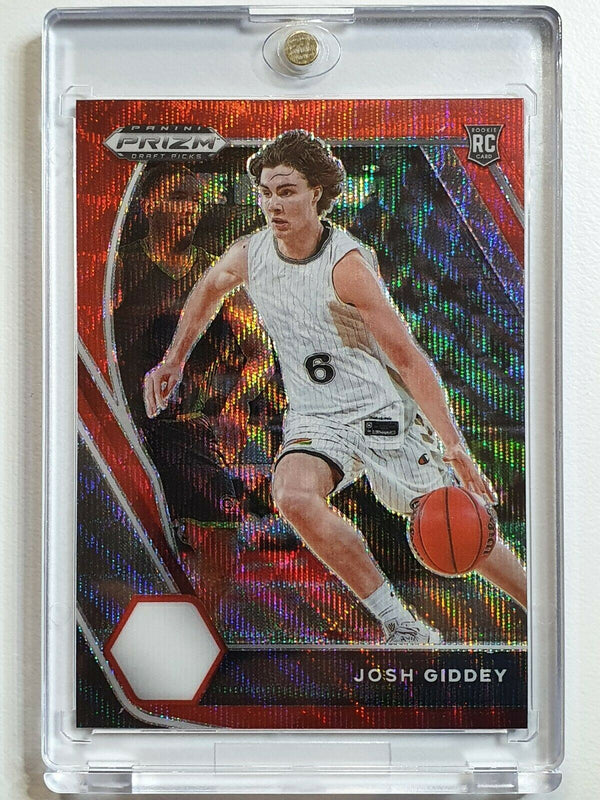 2021 Prizm Josh Giddey Rookie #17 RED WAVE Draft Picks - Ready to Grade