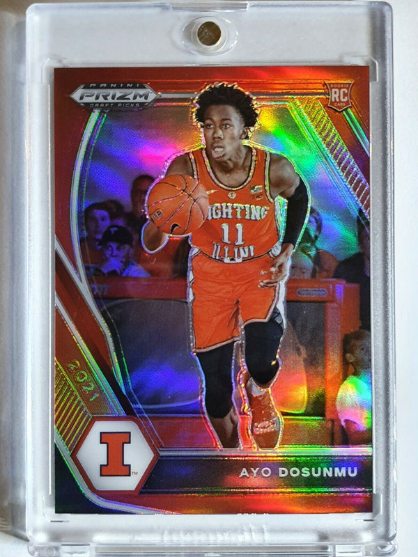 2021 Prizm Ayo Dosunmo Rookie #20 RED HOLO /299 Draft Picks - Ready to Grade