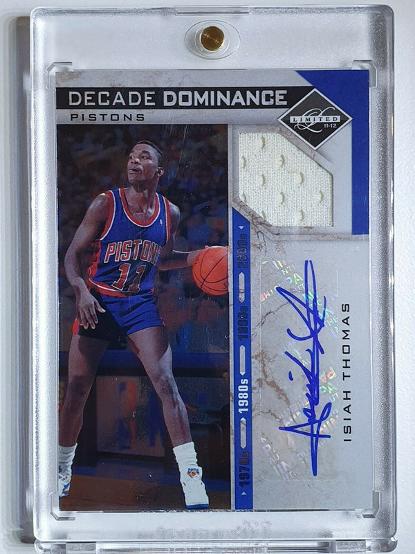 2011 Panini Isiah Thomas #6 Patch Autograph /49 Game Worn Auto - Ready to Grade