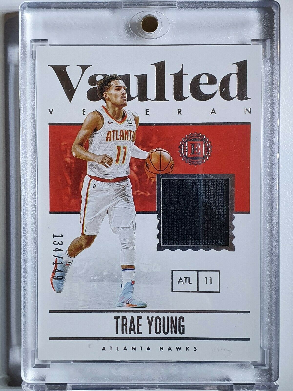 2018-19 Panini Player of the Day Trae Young Rookie Jersey 2 Color