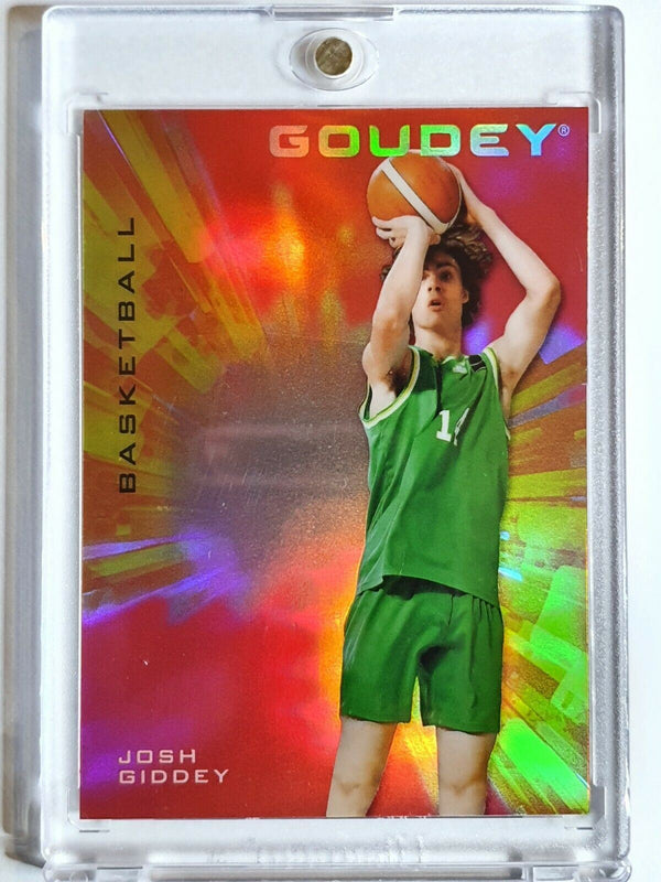 2021 Upper Deck Josh Giddey Rookie RED HOLO Goodwin Champions - Ready to Grade