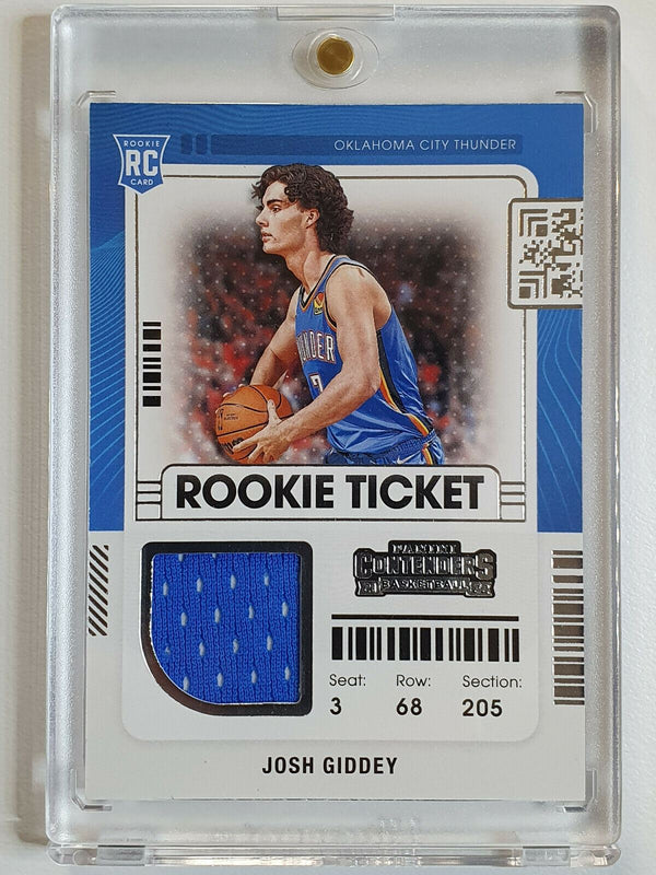 2021 Contenders Josh Giddey Rookie #PATCH Blue Rookie Ticket RC