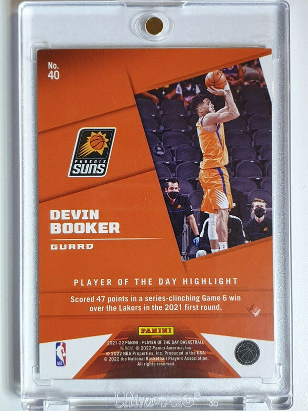 2021 Panini Devin Booker #40 MOON LAVA /199 Player of the Day - Ready to Grade