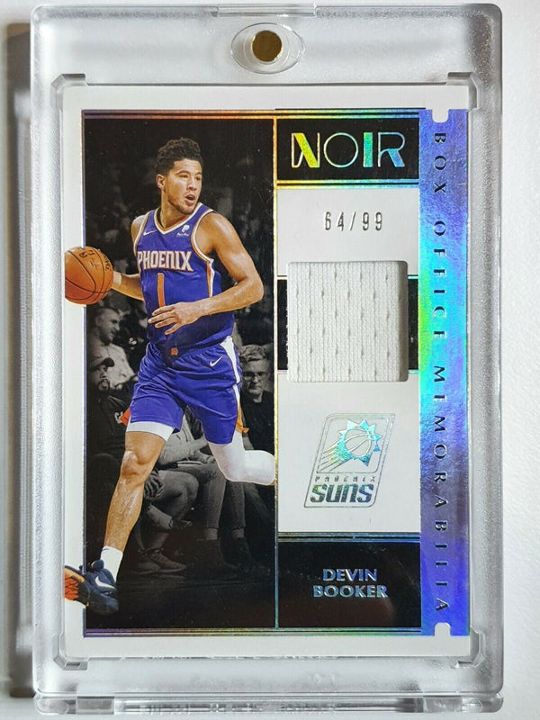 2019 Panini Noir Devin Booker #PATCH /99 Game Worn Jersey - Ready to Grade