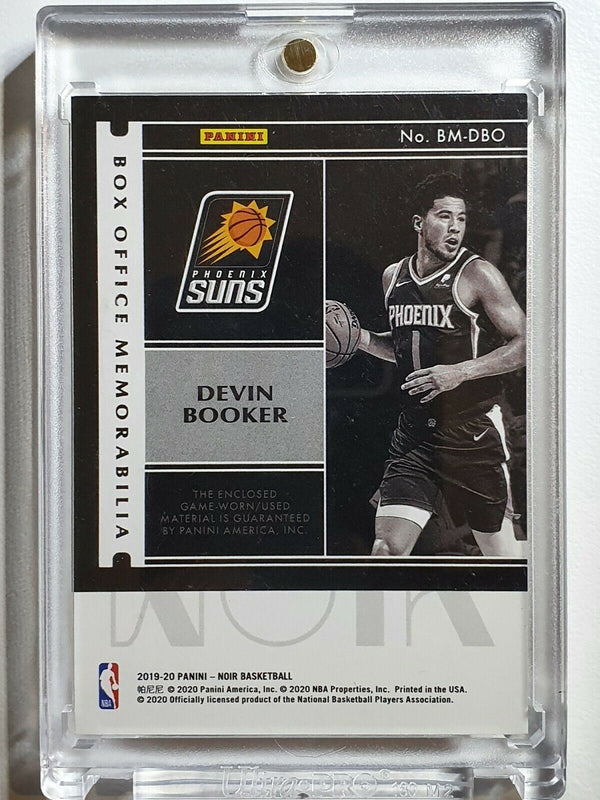 2019 Panini Noir Devin Booker #PATCH /99 Game Worn Jersey - Ready to Grade