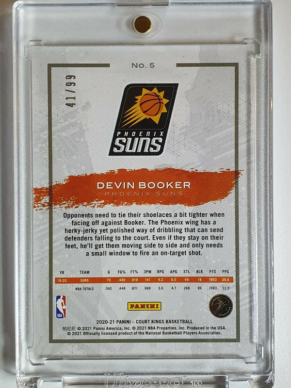 2020 Court Kings Devin Booker #5 AMETHYST Prizm /99 - Ready to Grade