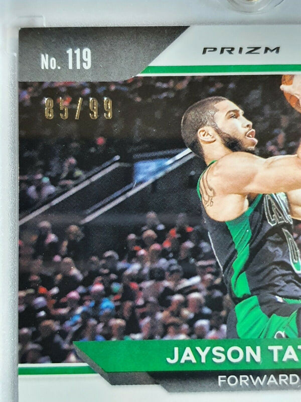 2020 Panini Prizm Jayson Tatum #119 PURPLE Prizm /99 - Ready to Grade