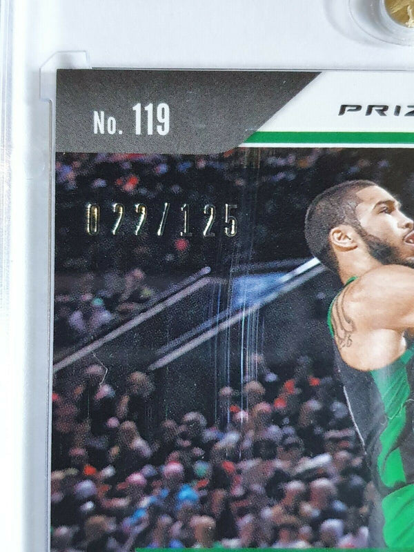 2020 Panini Prizm Jayson Tatum #119 BLUE ICE Prizm /125 - Ready to Grade