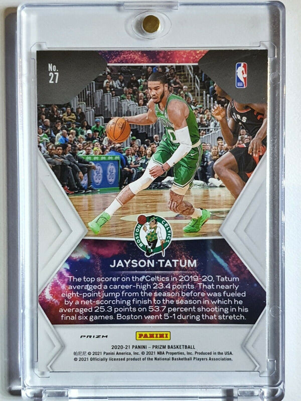 2020 Panini Prizm Jayson Tatum #27 FAST BREAK DISCO Holo - Ready to Grade