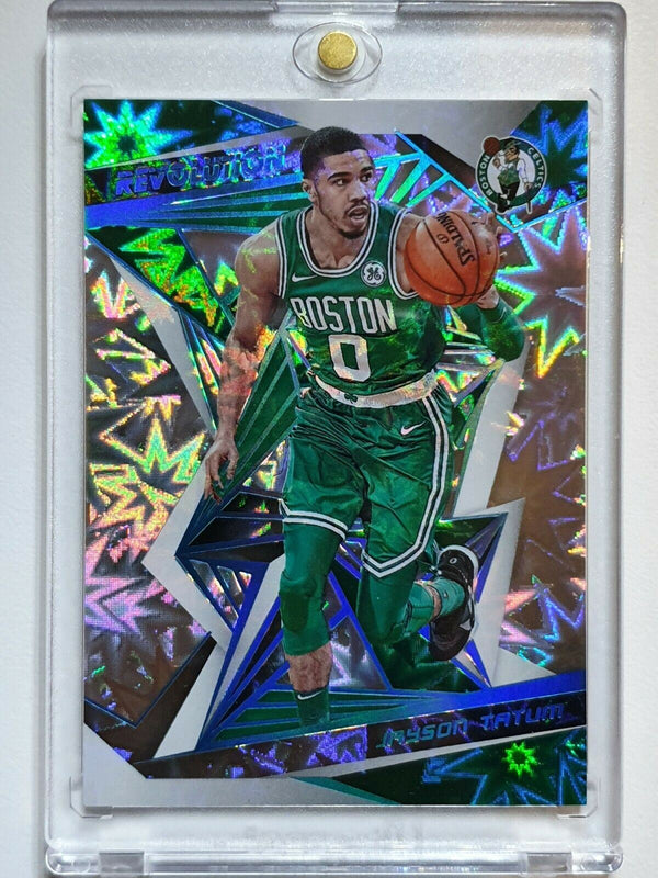 2019 Panini Revolution Jayson Tatum #75 IMPACT Prizm /149 - Ready to Grade