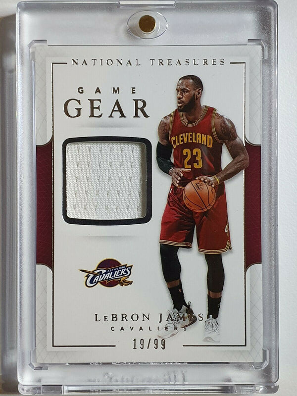 2016 National Treasures Lebron James #PATCH /99 Game Worn Jersey - Rare