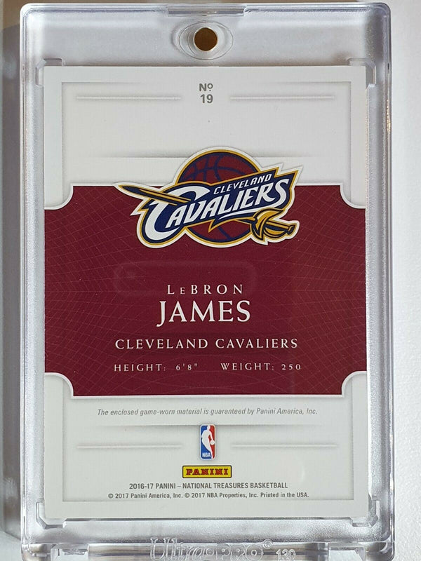 2016 National Treasures Lebron James #PATCH /99 Game Worn Jersey - Rare