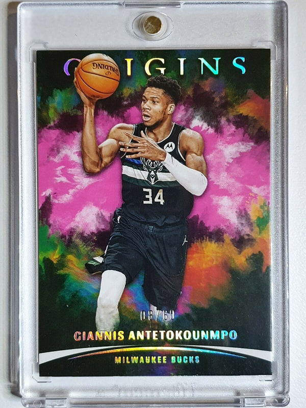 2021 Panini Origins Giannis Antetokounmpo #34 PINK CLOUD /60 - Ready to Grade