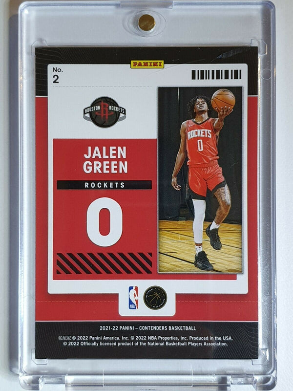 2021 Contenders Jalen Green Rookie #2 Rookie of the Year Contender RC - Rare