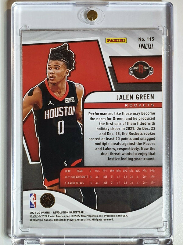 2021 Revolution Jalen Green Rookie #115 FRACTAL Prizm RC - Ready to Grade