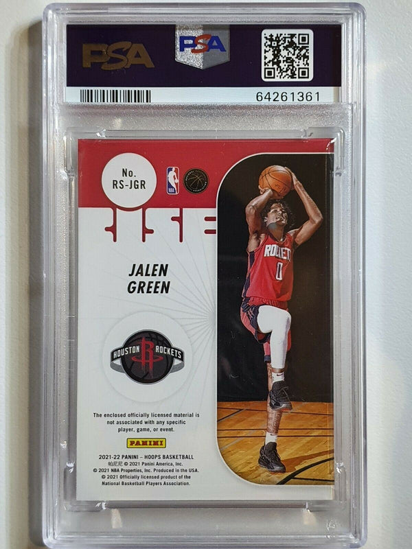 2021 NBA Hoops Jalen Green Rookie #PATCH Rise N Shine - PSA 9 (POP 1)