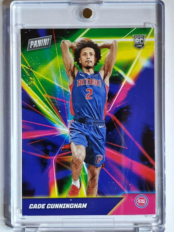 2021 Panini Cade Cunningham Rookie NEON GALAXY /99 Player of the Day - Rare