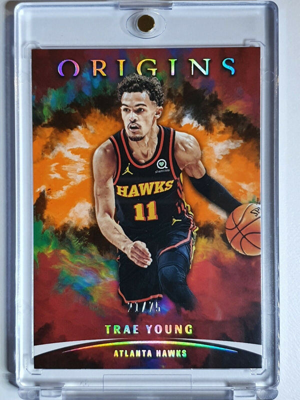 2020-21 Panini Origins Trae Young #19 Orange /75 Edition - Ready for Grading