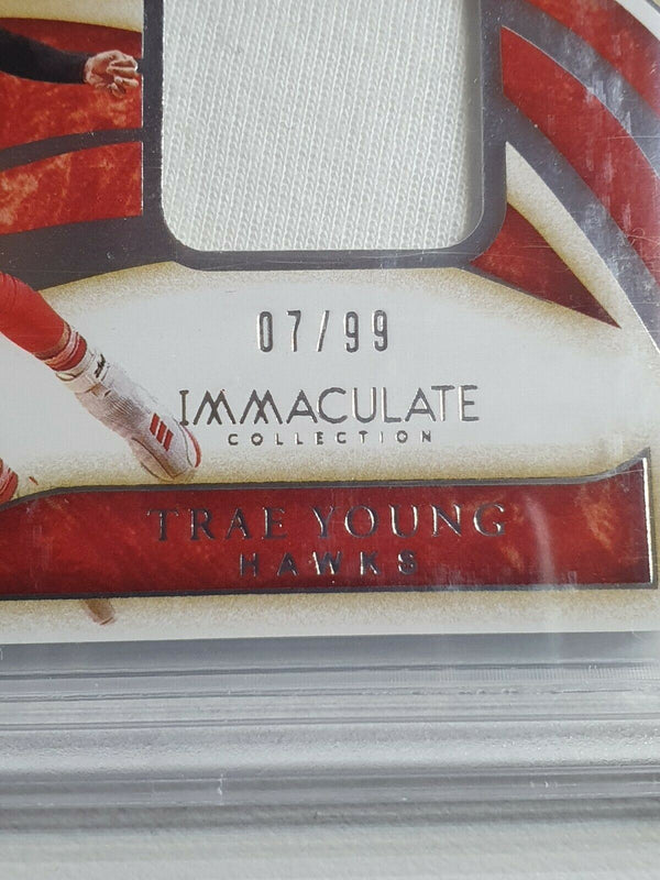 2019 Immaculate Trae Young #PATCH /99 Game Worn Jersey - BGS 9 (POP 1)