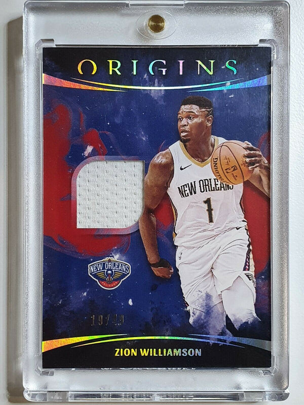 2021 Origins Zion Williamson #PATCH RED /49 Game Worn Jersey - Ready to Grade