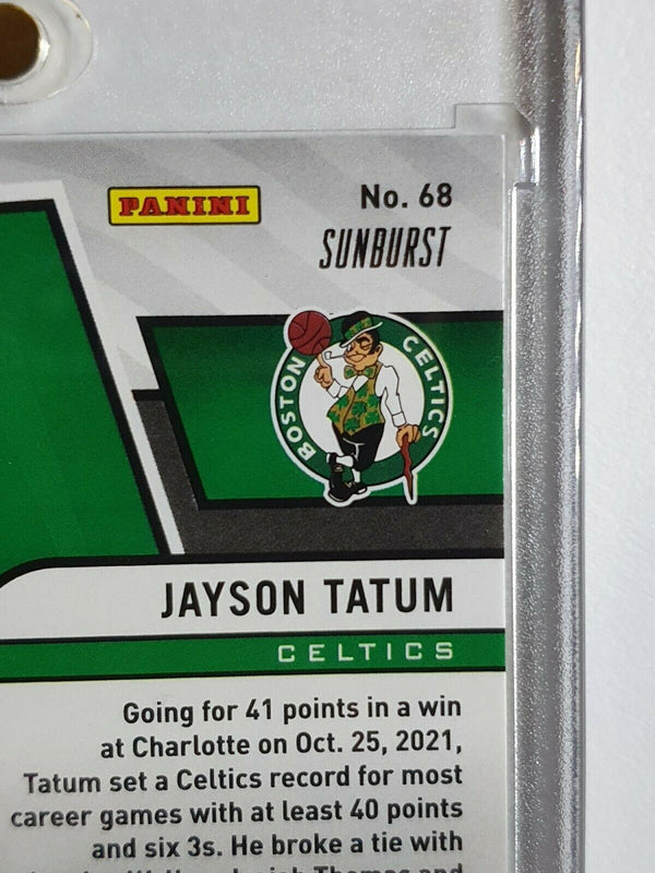 2021 Panini Revolution Jayson Tatum #68 SUNBURST /60 Holo - Ready to Grade