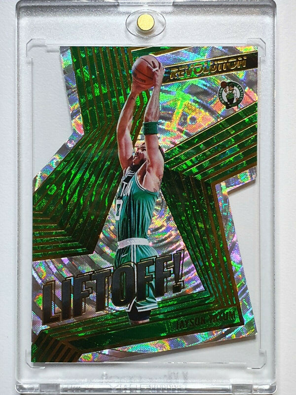 2021 Panini Revolution Jayson Tatum #2 FRACTAL Die Cut LIFTOFF - Ready to Grade