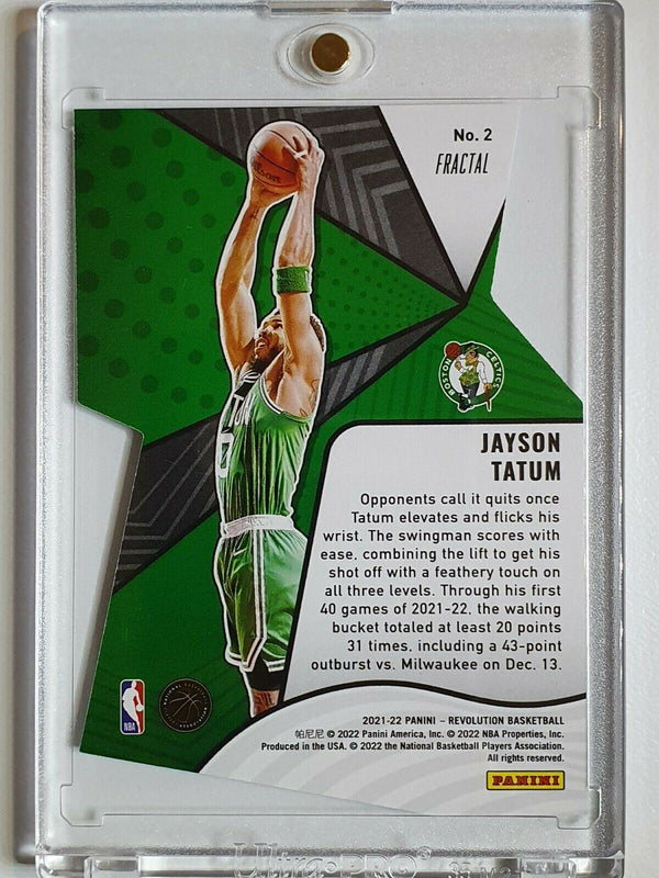 2021 Panini Revolution Jayson Tatum #2 FRACTAL Die Cut LIFTOFF - Ready to Grade