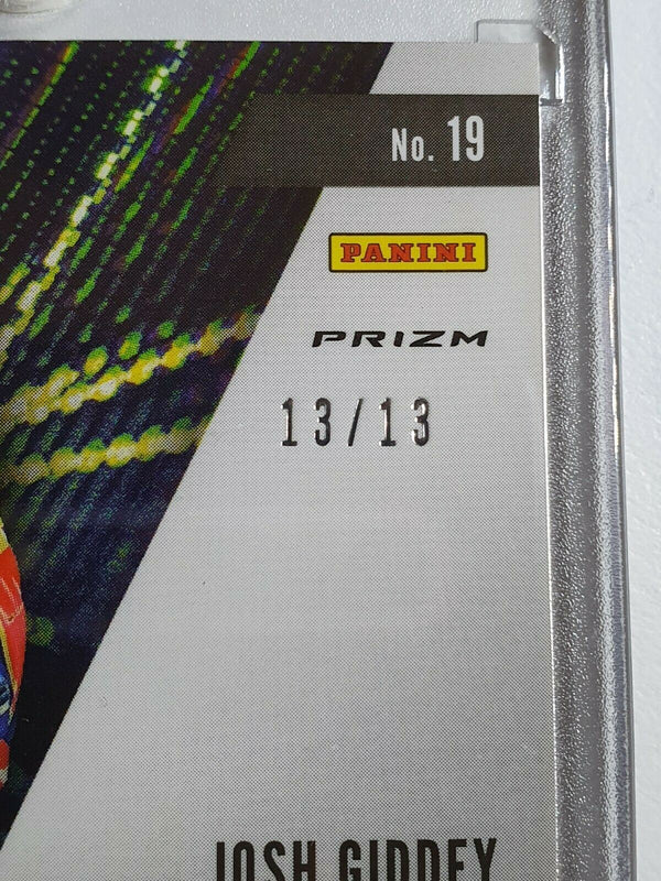 2021 Prizm Josh Giddey Rookie #19 BLUE SHIMMER /13 Draft Picks - Ready to Grade