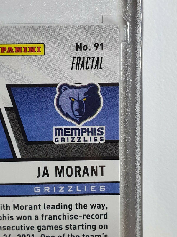 2021 Panini Revolution Ja Morant #91 FRACTAL Prizm - Ready to Grade