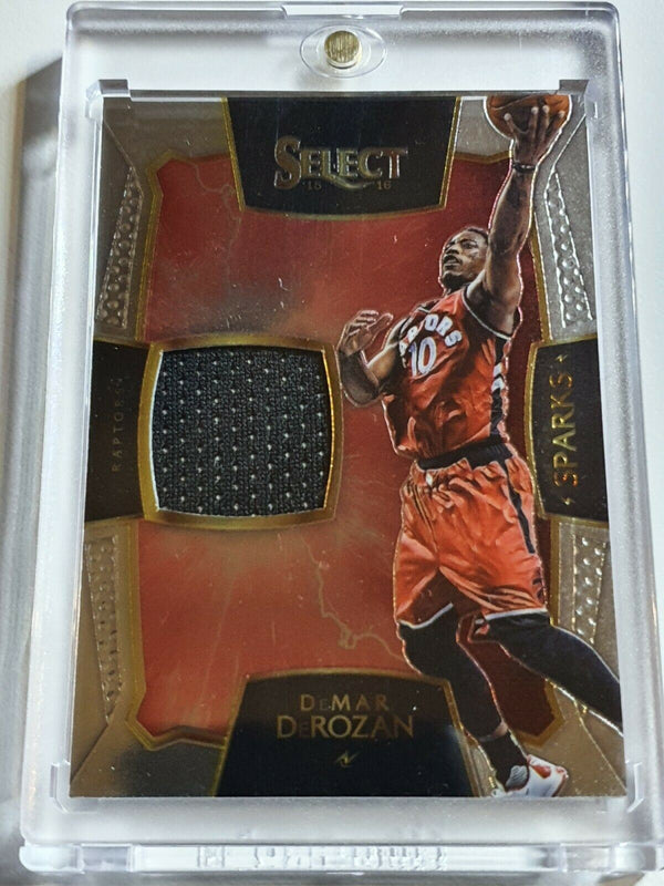 2015 Select DeMar DeRozan #PATCH /99 SPARKS Game Worn Jersey - Ready to Grade