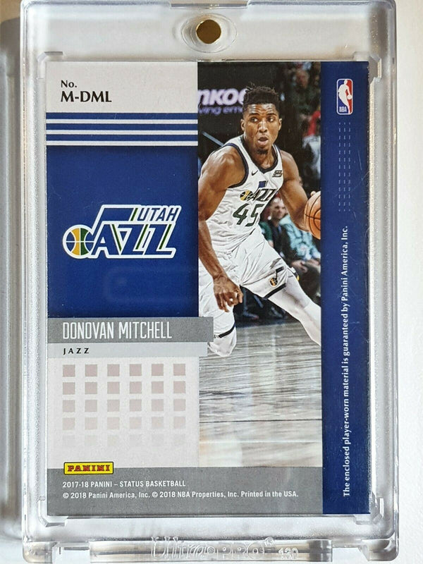 2017 Status Donovan Mitchell Rookie #PATCH Game Worn Jersey - Ready to Grade