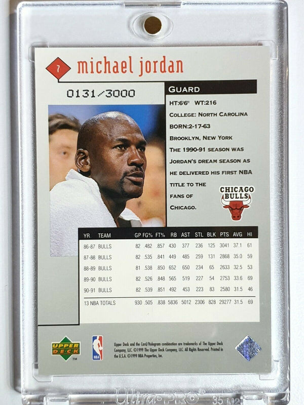 1998 UD Michael Jordan Black Diamond #7 DOUBLE RED /3000 - Ready to Grade