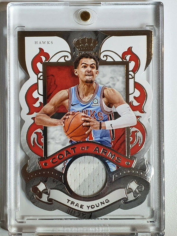 2019 Panini Crown Royale Trae Young #PATCH Game Worn Jersey - Ready to Grade