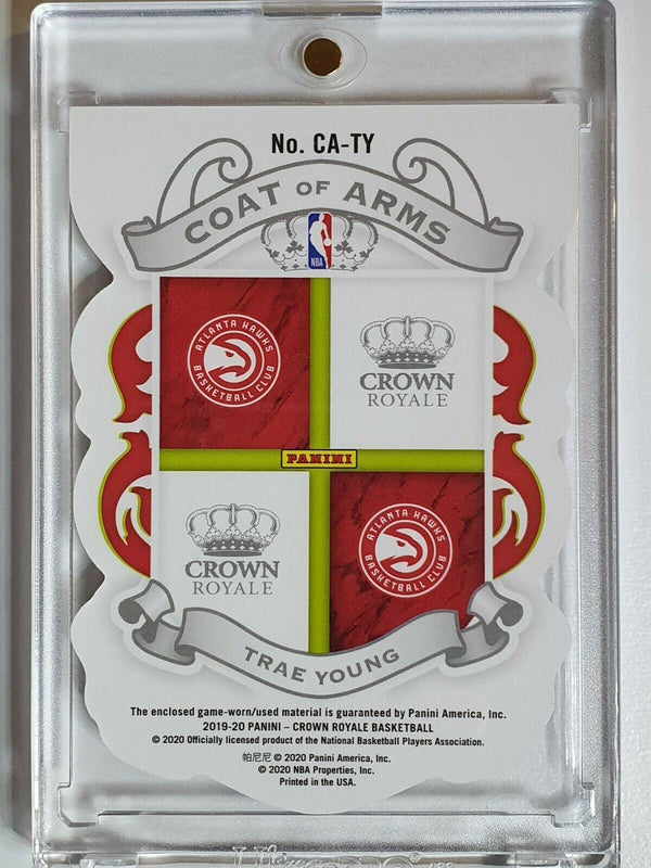 2019 Panini Crown Royale Trae Young #PATCH Game Worn Jersey - Ready to Grade