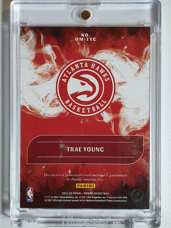 2019 Panini Origins Trae Young #PATCH BLUE /35 Game Worn Jersey - Ready to Grade