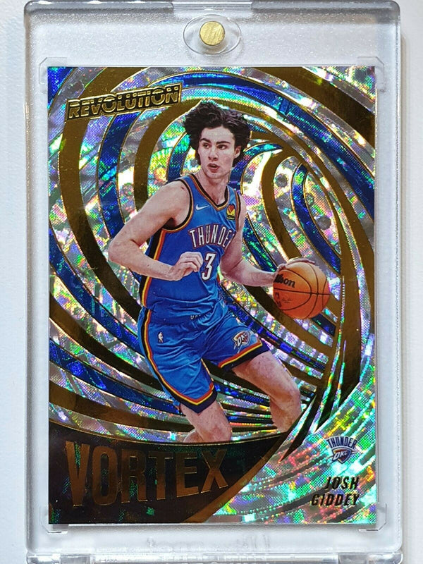 2021 Panini Revolution Josh Giddey Rookie #12 FRACTAL VORTEX RC - Ready to Grade