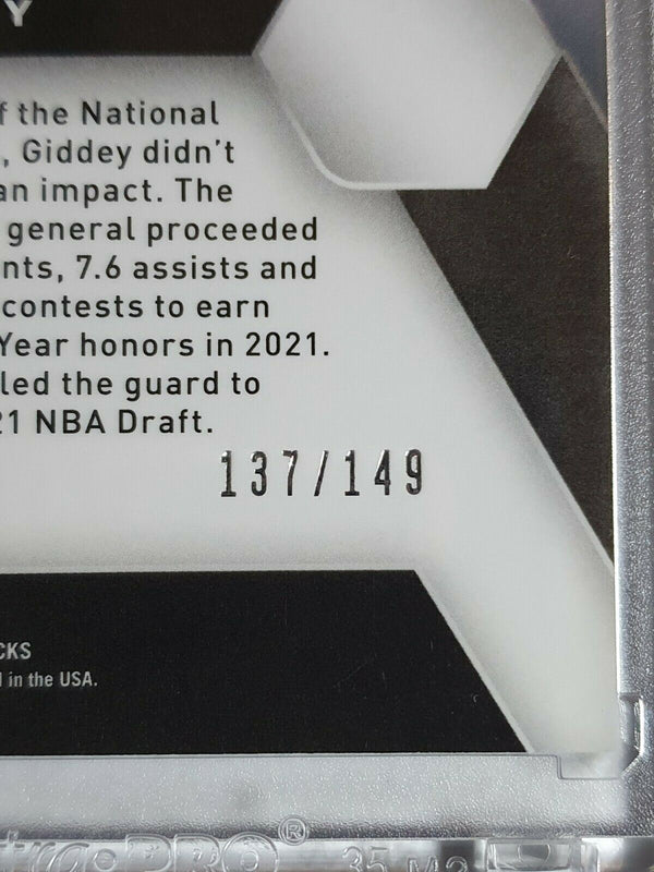 2021 Prizm Josh Giddey Rookie #17 PURPLE ICE /149 Draft Picks - Ready to Grade
