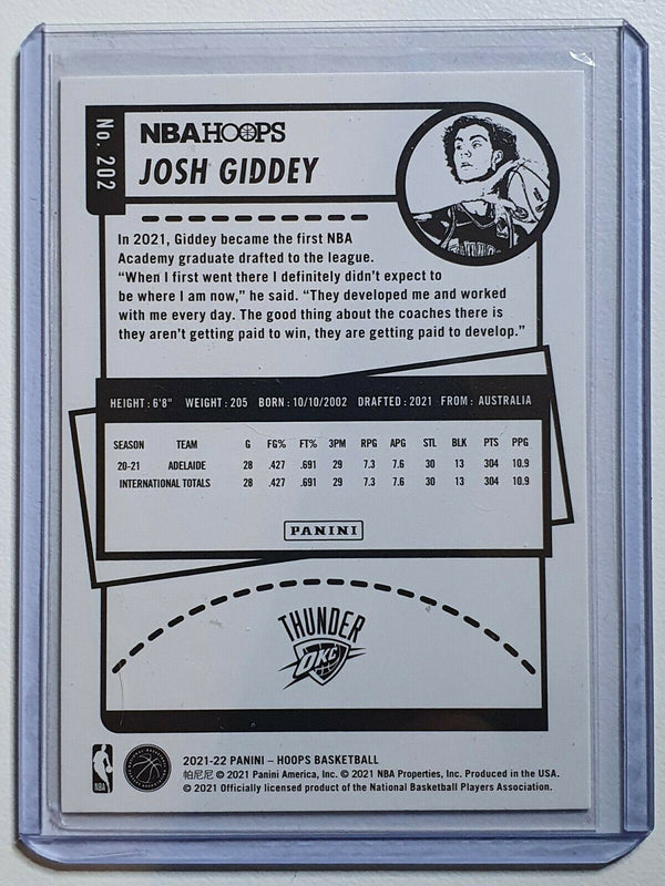 2021 NBA Hoops Josh Giddey Rookie #202 WINTER Edition - Ready to Grade