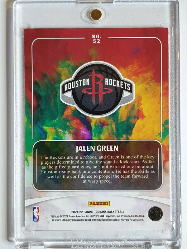 2021 Panini Origins Jalen Green Rookie #52 ORANGE /75 RC - Ready to Grade