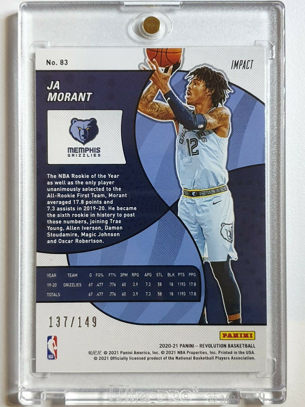 2020 Panini Revolution Ja Morant #83 IMPACT /149 Holo - Ready to Grade