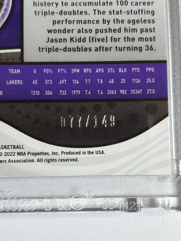 2021 Panini Revolution LeBron James #57 IMPACT /149 Holo - Ready to Grade