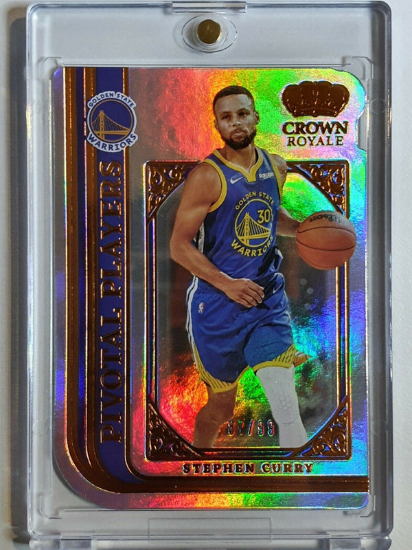 2021 Crown Royale Stephen Curry #2 HOLO /99 Pivotal Players - Ready to Grade