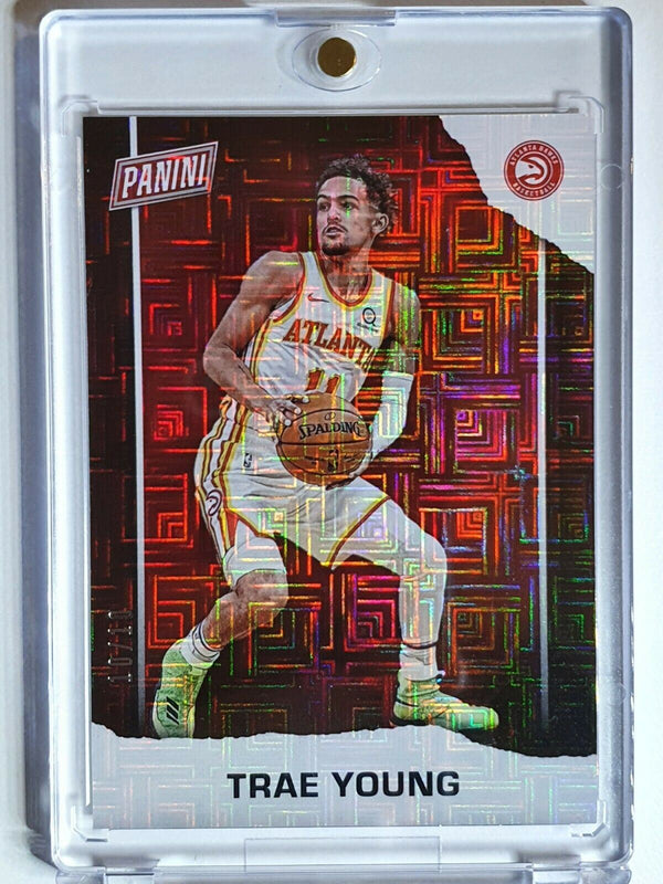 2021 Panini Trae Young #BK18 ESCHER SQUARES /10 Prizm - Ready to Grade