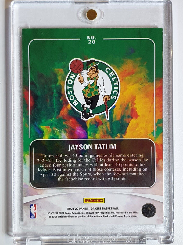 2021 Panini Origins Jayson Tatum #20 PINK /60 Edition - Ready to Grade