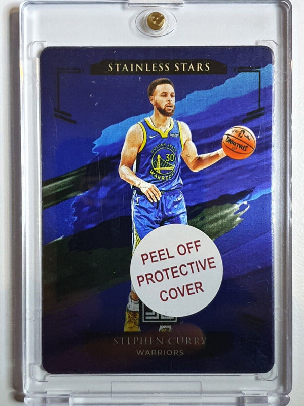2020 Panini Impeccable Stephen Curry #7 BLUE /75 Stainless Stars - Rare
