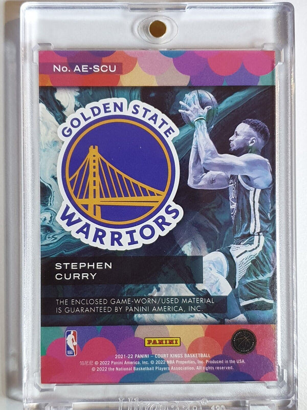 2021 Court Kings Stephen Curry #PATCH Game Worn Jersey